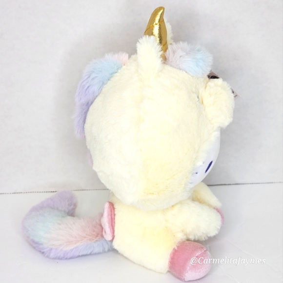 HELLO KITTY 🦄 GUND X Sanrio Yellow Hello Kitty Unicorn Plush ☆》NWT 《☆ - Picture 4 of 8